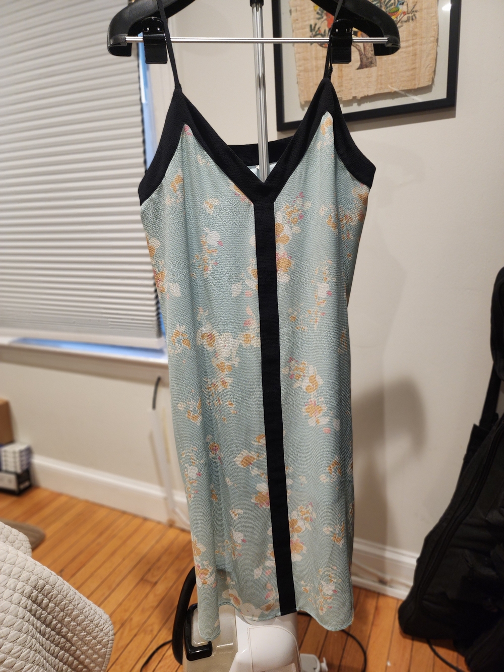 bp Light Blue Lined Top with Black Trim